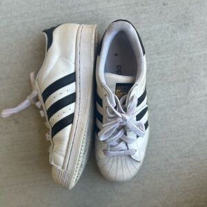 Adidas Classic White and Black Sneakers